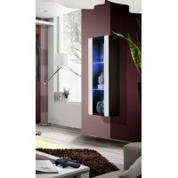 Vitrina Suspendata FLY Genarom AM 23 ZW FY 21 Negru / Alb Lucios